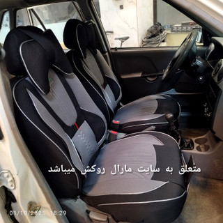 روکش صندلی خودروسایناو تیبا جدید طرح گوچی پارچه جودون برزنت سنگین (مارال روکش)